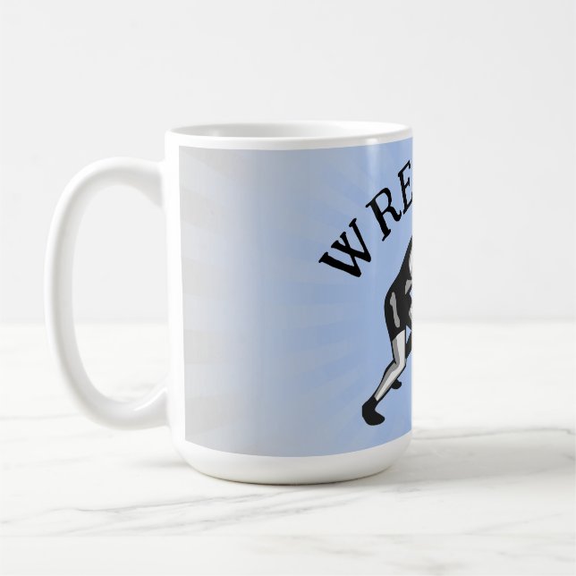 Wrestling Wrestler Design Kaffemugg (Vänster)