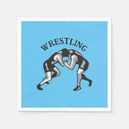 Wrestling Wrestler Design Pappersservett