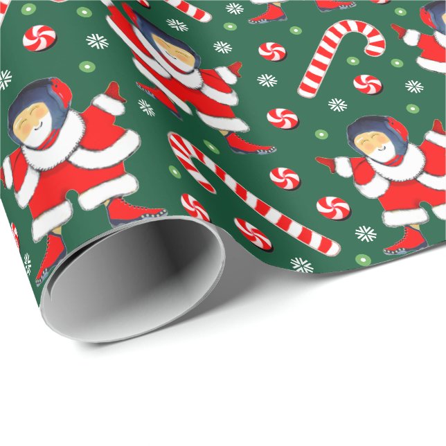Wrestling Wrestler Helgdag Gift Presentpapper (Rullad Hörn)