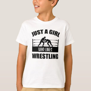 Wrestling Wrestler Wrestler Girl Sstickande Gift T Shirt