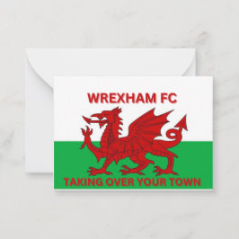 Wrexham Fc tar över din stad Anteckningskort