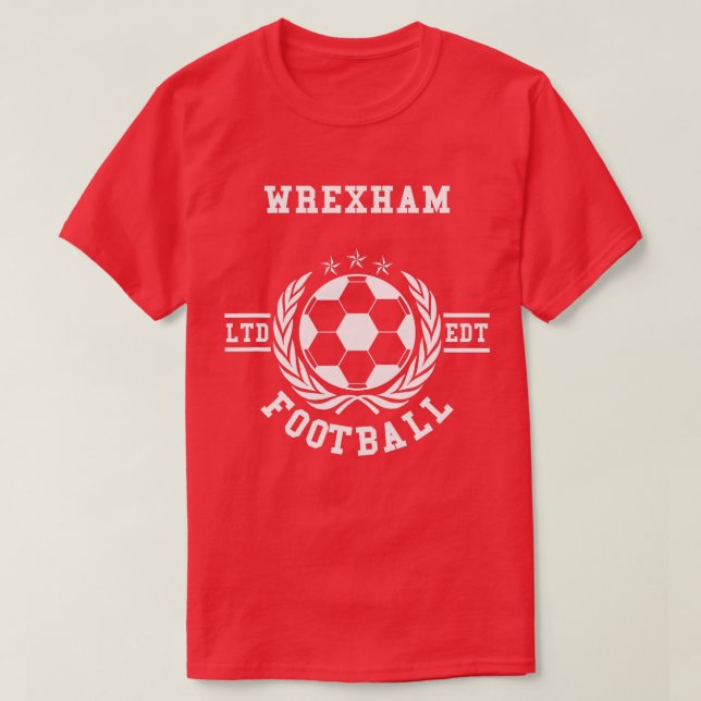 Wrexham Soccer Jersey Shirt TShirt T (Design framsida)