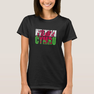 Wrexham Wales Flagga Welsh Dragon Manar Women Kids T Shirt