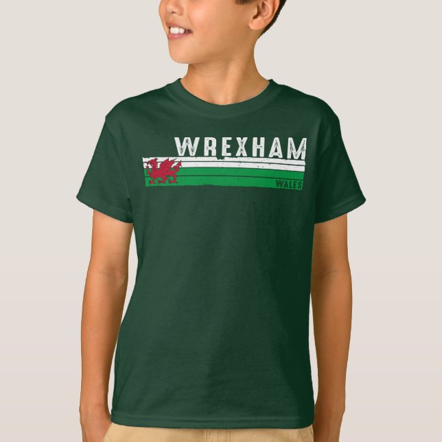 Wrexham Wales Pride T Shirt (Framsida)