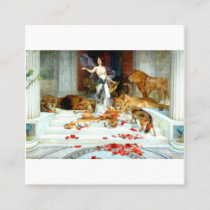 Wright Barker Circe Nyph-gudinnan av Magic Witch e Fyrkantigt Visitkort
