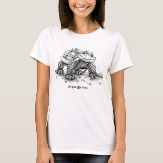 Wright bokar i rätt tid sköldpaddan tee shirt