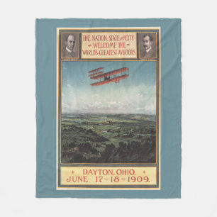 Wright broderflygplan fleecefilt
