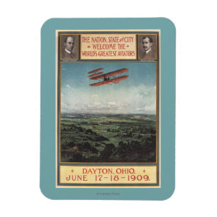 Wright broderflygplan magnet