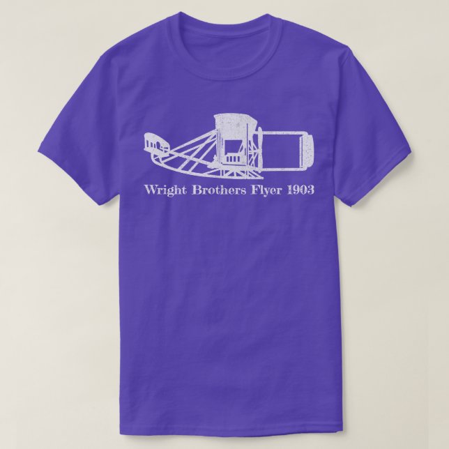 Wright Brothers First Airplane Design T Shirt (Design framsida)