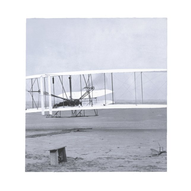 Wright Brothers’ First Airplane Flight in 1903 Anteckningsblock (Framsida)