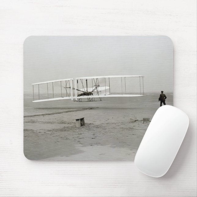 Wright Brothers Flyer First Flygplan Flight Aviati Musmatta (Med mus)