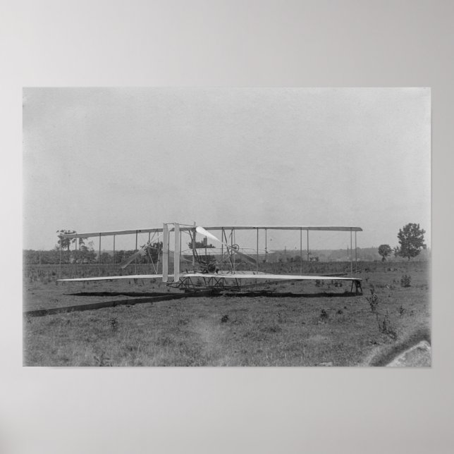 Wright Brothers Flygplan Close View Poster (Framsidan)