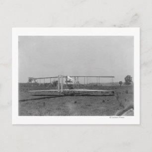 Wright Brothers Flygplan Close View Vykort