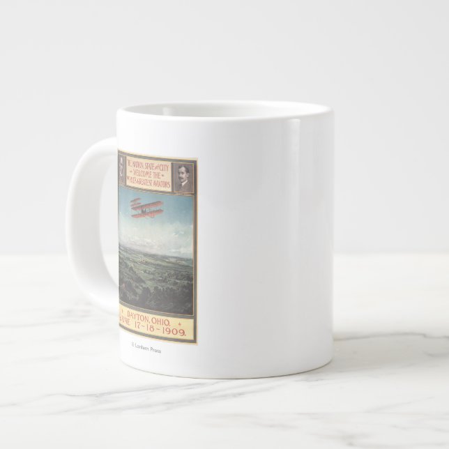 Wright Brothers Flygplan Jumbo Mugg (Framsida vänster)