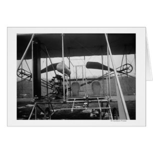 Wright Brothers Flygplan med Pilot och Hälsningskort