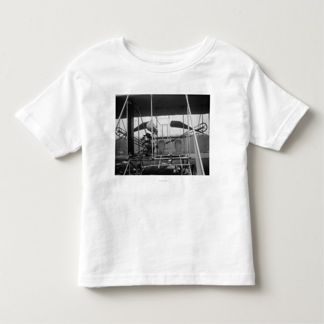 Wright Brothers Flygplan med Pilot och Tee Shirt (Framsida)