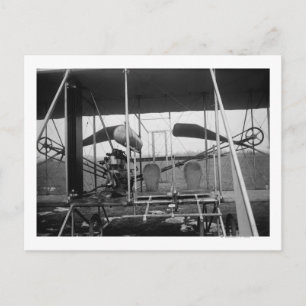 Wright Brothers Flygplan med Pilot och Vykort