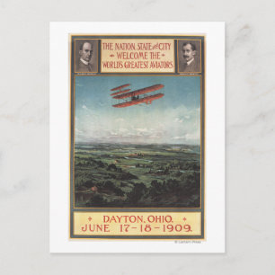 Wright Brothers Flygplan Vykort