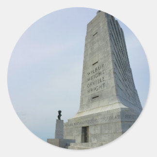 Wright Brothers-monumentet Runt Klistermärke