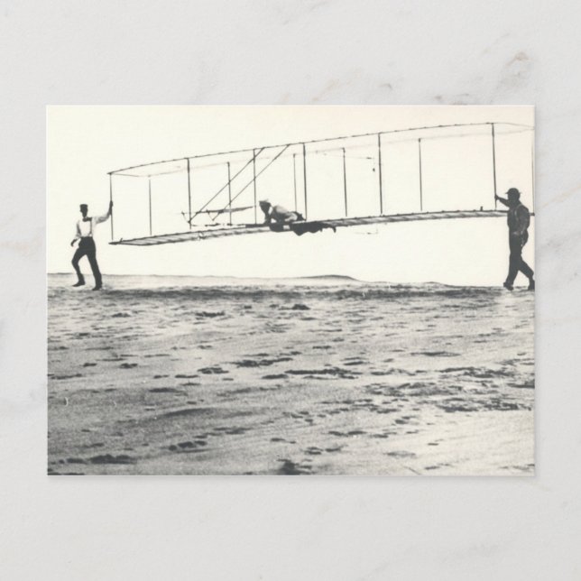 Wright Brothers segelflygprov Vykort (Framsida)