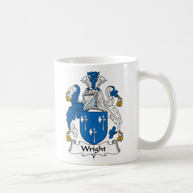 Wright familjvapensköld kaffemugg (Höger)