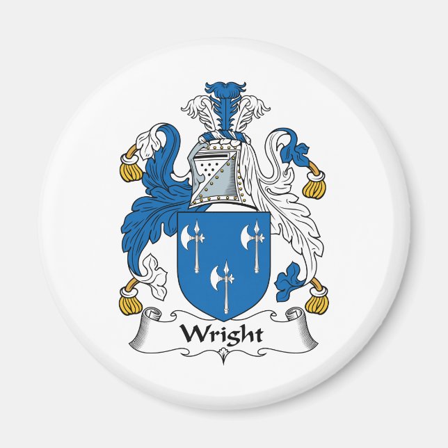 Wright Family Crest Magnet (Framsidan)