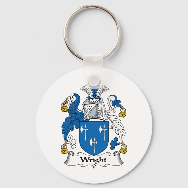 Wright Family Crest Nyckelring (Framsida)