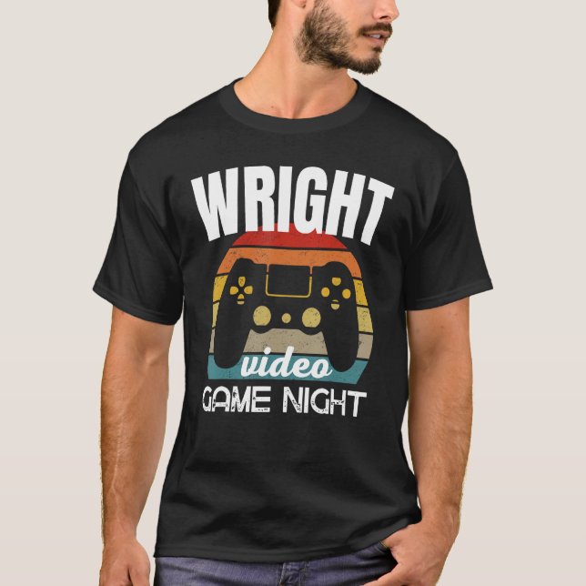 Wright Family Video-spelnatt T Shirt (Framsida)