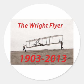 Wright Flyer-årsdagen (1903-2013) Runt Klistermärke