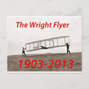 Wright Flyer-årsdagen (1903-2013) Vykort