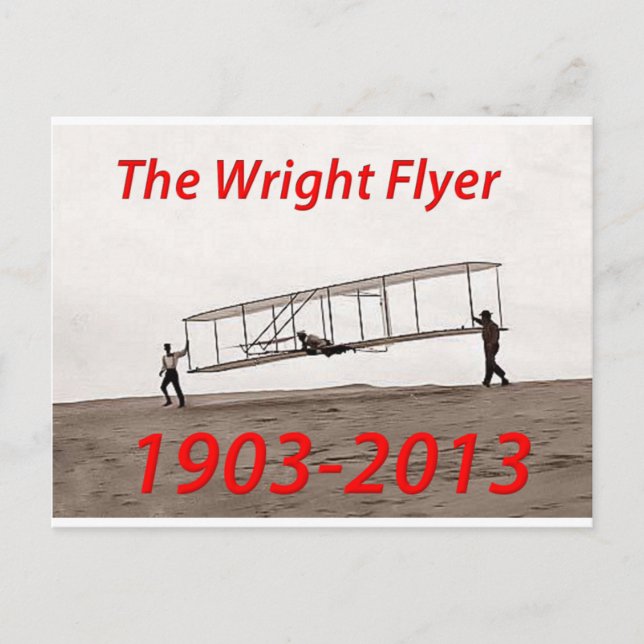 Wright Flyer-årsdagen (1903-2013) Vykort (Framsida)