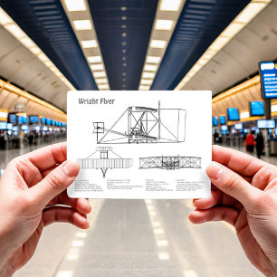 Wright Flyer- Flygplan BD för Teckning-plan Vykort