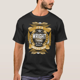 WRIGHT Namn, WRIGHT-vapenskölden namn T Shirt