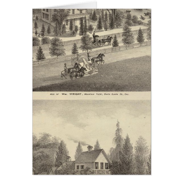 Wright, Putnam-bostäder Hälsningskort (Framsidan)