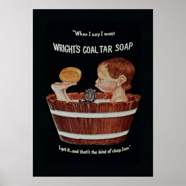Wrights Coal TjärSoap Poster (Framsidan)