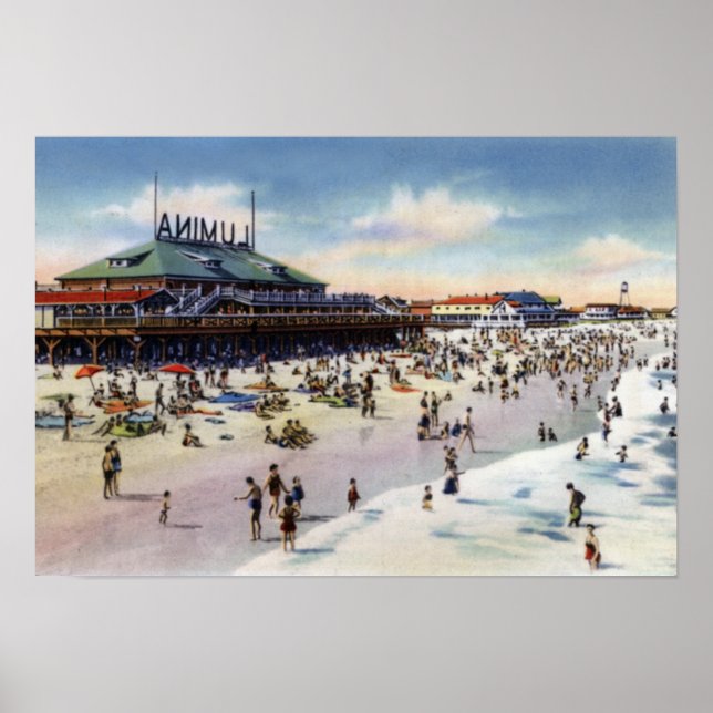 Wrights tsville Beach North Carolina Lumina Beach Poster (Framsidan)