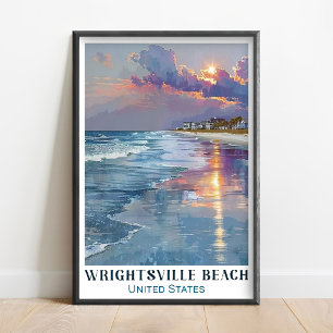 Wrightsville Beach Konst - Wrightsville Konst - Wr Poster
