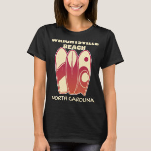 WRIGHTSVILLE BEACH Surfboard Surfboard Vintage Ret T Shirt