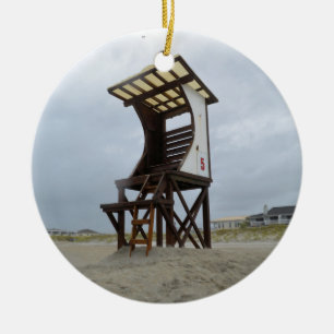 Wrightsville för livvaktstativ strand NC Julgransprydnad Keramik