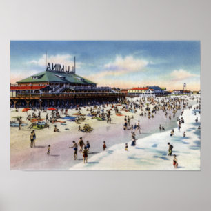 Wrightsville strandNorth Carolina Lumina strand Poster