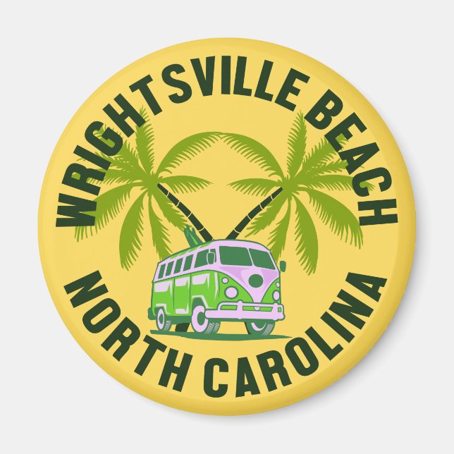 WrightTville Beach, North Carolina Magnet (Framsidan)