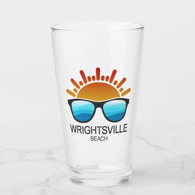 WrightTville Beach North Carolina Sunglasses Glaskopp (Framsida)