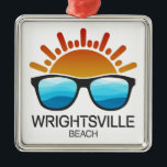 WrightTville Beach North Carolina Sunglasses Julgransprydnad Metall<br><div class="desc">WrightTville Beach i North Carolina erbjuder allt från kajakande,  surfing och dyka till joggande spår och golf kurser.</div>