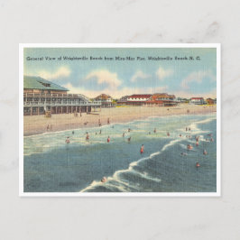 WrightTville Beach, North Carolina vintage-scen Vykort