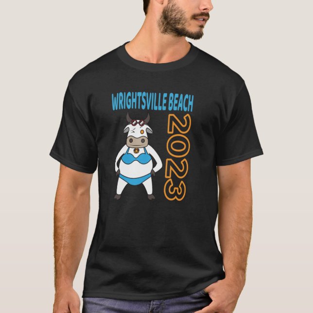 WrightTville Beach Vacation 2023 Family Resa 1 T Shirt (Framsida)