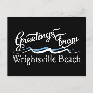 WrightTville Beach Vatten Vågar Vykort