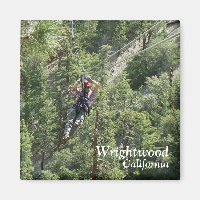WrightTwood Ziplining Magnet! Magnet (Framsidan)
