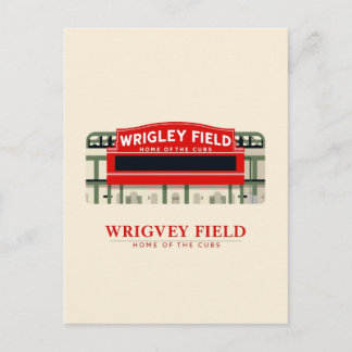 Wrigley Field: Home of the Cubs Vykort