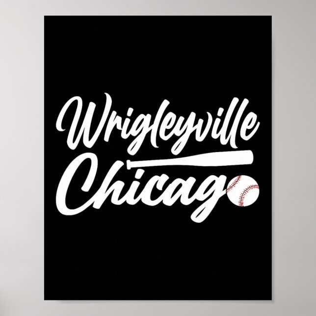 Wrigleyville Chicago Baseball American Poster (Framsidan)