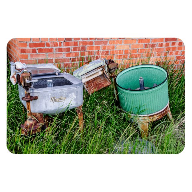 Wringer Washer och Tvätt Tub Magnet (Horisontell)